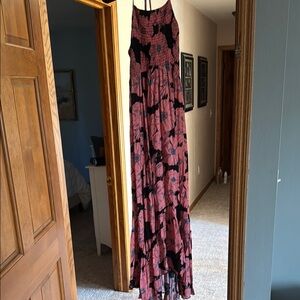 Free people maxi dress Side slit